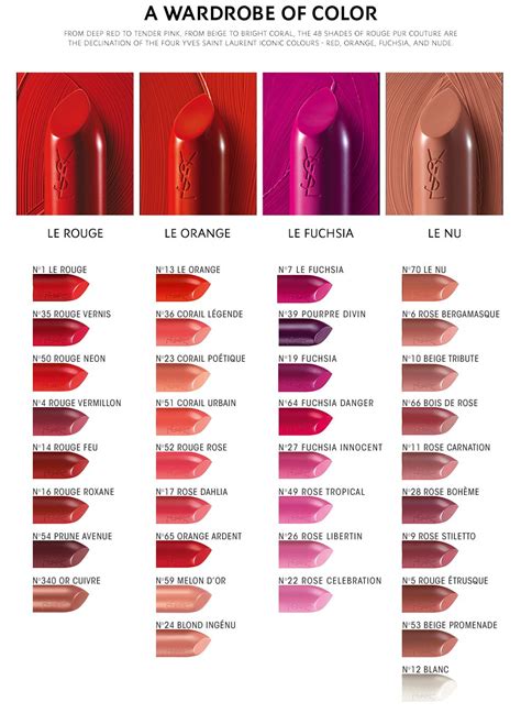 ysl lipstick 53 swatch|ysl lipstick color chart.